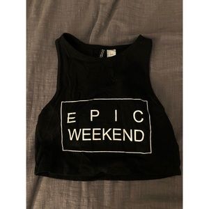 H&M crop tank top